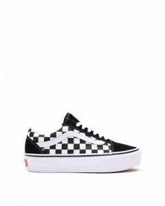 VANS OLD SKOOL PLATFORM - (CHECKERBOARD) BLK/TR WHT