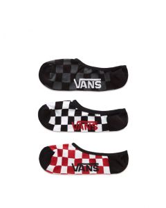 VANS CLASSIC SUPER NO SHOW  - RED-WHITE CHECK