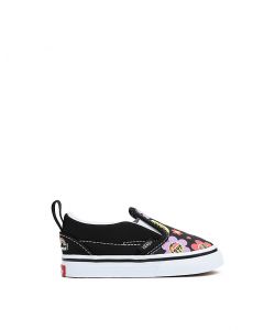 VANS SLIP ON V ( 1-4 YEARS ) - RADICALLY HAPPY BLACK
