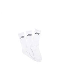 VANS CLASSIC CREW (6.5-9, 3PK) - WHITE