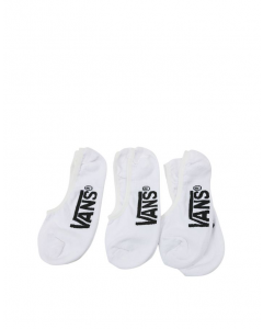 VANS CLASSIC SUPER NO SHOW 6.5-9 3PK - WHITE