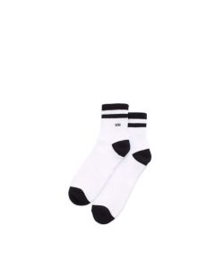 VANS VANS HALF CREW (6.5-9, 1P) - WHITE-BLACK