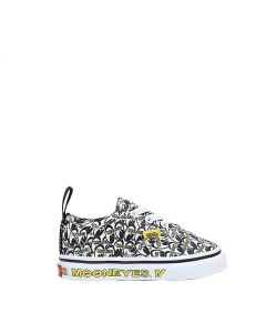 VANS TODDLER  AUTHENTIC ELASTIC LACE ( 1-4 YEARS ) - MOONEYES WHITE/BLACK