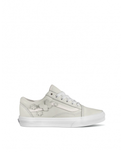 VANS OLD SKOOL - (MEADOW APPLIQUE) TRUE WHITE/TRUE WHITE
