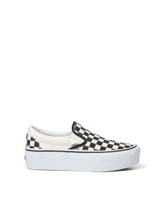 VANS CLASSIC SLIP-ON STACKFORM - CHECKERBOARD BLACK/CLASSIC WHITE