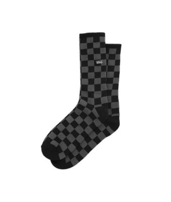VANS CHECKERBOARD CREW II  - BLACK-CHARCOAL