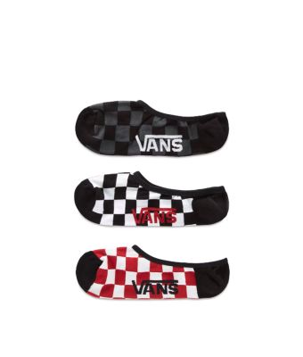 VANS CLASSIC SUPER NO SHOW  - RED-WHITE CHECK