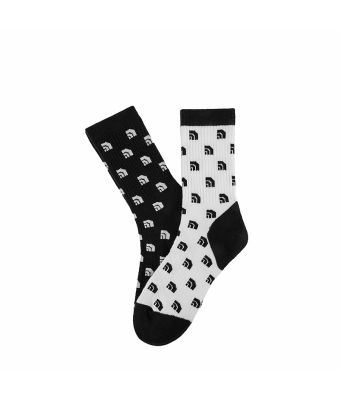 THE NORTH FACE TRAVEL AOP SOCK CREW 2 PACK  (ASIA SIZE) -TNF WHITE/TN