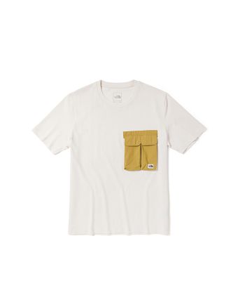 THE NORTH FACE M S/S HYBRID POCKET TEE  (ASIA SIZE) - GARDENIA WHITE