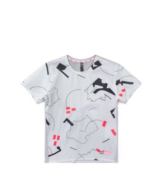 M PRINT SUNRISER S/S SHIRT (ASIA SIZE) - TNF WHITE TRA