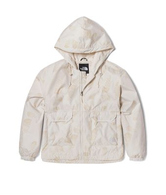 THE NORTH FACE W HERITAGE AOP WIND JACKET  (ASIA SIZE) - GARDENIAWHITBRANDINGPRINT