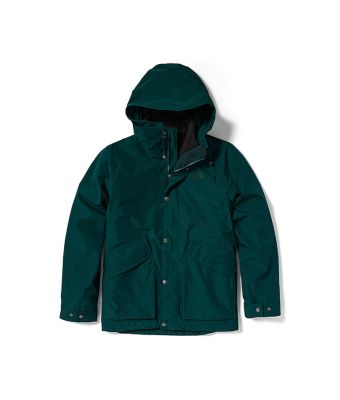 THE NORTH FACE M ML FLEECE TRICLIMATE PARKA (ASIA SIZE) - PONDEROSA GREEN/TNF BLACK