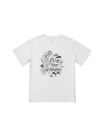 THE NORTH FACE W GEN Z OVERSIZED GRAPHIC TEE - AP - WHITE