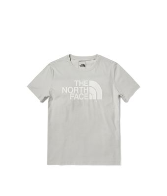 THE NORTH FACE W FOUNDATION LOGO S/S TEE (ASIA SIZE)  -  TIN GREY