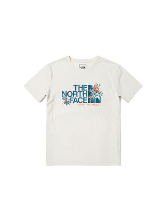 THE NORTH FACE W FOUNDATION FLORAL TEE - AP - GARDENIA WHITE
