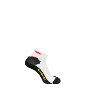SALOMON SOCKS SPEEDCROSS ANKLE - WHITE/DEEP BLACK
