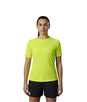 THE NORTH FACE W SUMMIT HIGH TRAIL RUN S/S - LED YELLOW