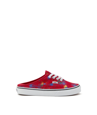 VANS AUTHENTIC MULE - (OVERSPRAY) RACING RED/TRUE WHITE