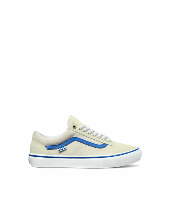 VANS SKATE OLD SKOOL - ( RAW CANVAS ) - CLASSIC WHITE