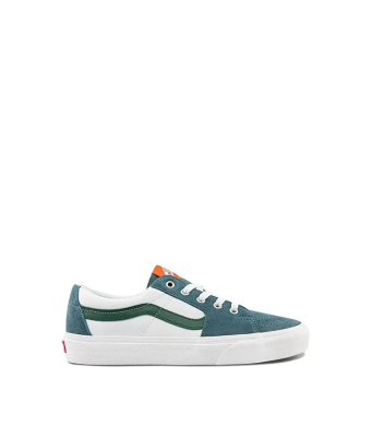 VANS SK8-LOW - VARSITY CANVAS BLUE/GREEN