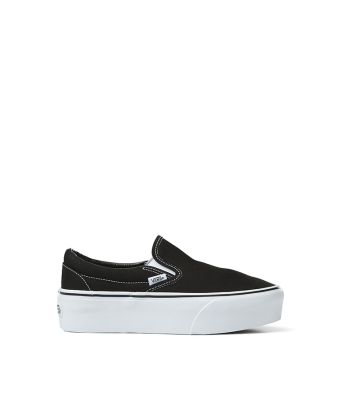 VANS CLASSIC SLIP-ON STACKFORM - CANVAS BLACK/TRUE WHITE