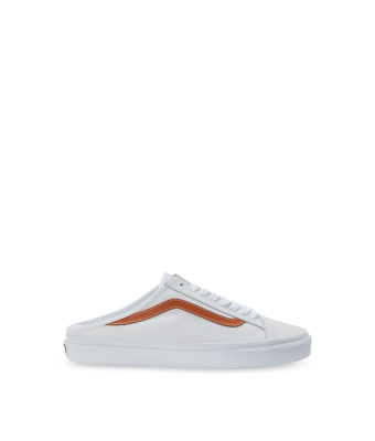 VANS STYLE 36 MULE - ( LEATHER ) TRUE WHITE / BOMBAY BROWN