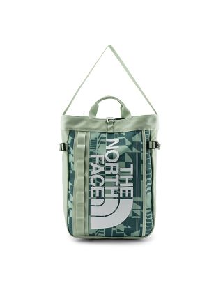 THE NORTH FACE BASE CAMP TOTE  - MISTY SAGE IRREGULAR GEOMETRY PRINT/DARK SAGE
