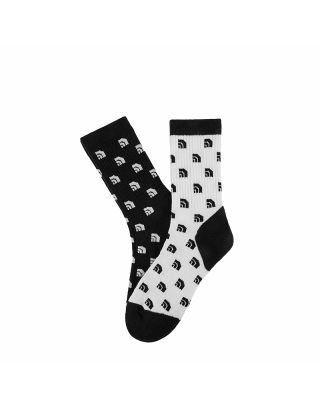 THE NORTH FACE TRAVEL AOP SOCK CREW 2 PACK  (ASIA SIZE) -TNF WHITE/TN