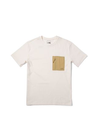 THE NORTH FACE M S/S HYBRID POCKET TEE (ASIA SIZE) - GARDENIA WHITE