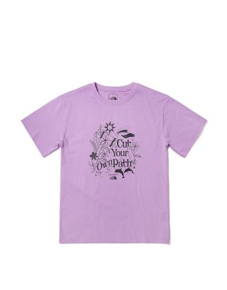 THE NORTH FACE W GEN Z OVERSIZED GRAPHIC TEE - AP - LUPINE