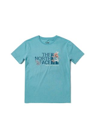 THE NORTH FACE W FOUNDATION FLORAL TEE - AP - REEF WATERS