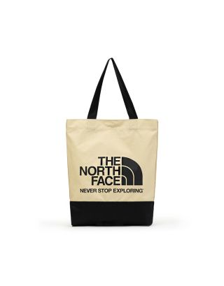 THE NORTH FACE SEASONAL TOTE (ASIA SIZE)  -  GRAVEL/TNF BLACK