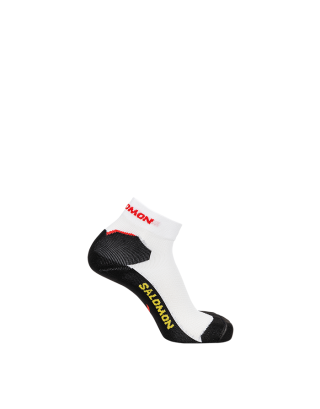 SALOMON SOCKS SPEEDCROSS ANKLE - WHITE/DEEP BLACK