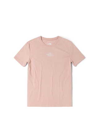 THE NORTH FACE W FOUNDATION GRAPHIC S/S (ASIA SIZE) -EVENING SAND PINK