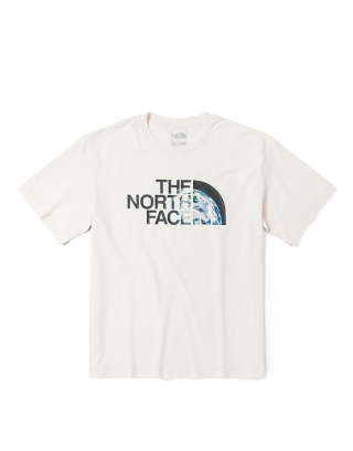 THE NORTH FACE S/S EARTH DAY TEE (ASIA SIZE) - GARDENIA WHITE