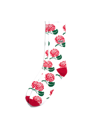VANS ROSES CREW - WHITE