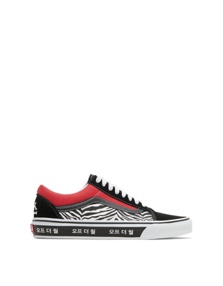 VANS OLD SKOOL - KOREAN TYPOGRAPHY RACING RED/TRUE WHITE
