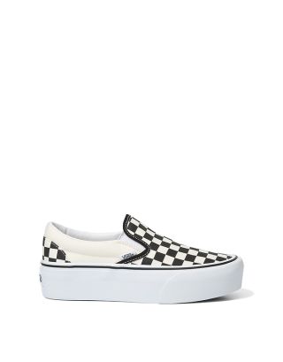 VANS CLASSIC SLIP-ON STACKFORM - CHECKERBOARD BLACK/CLASSIC WHITE